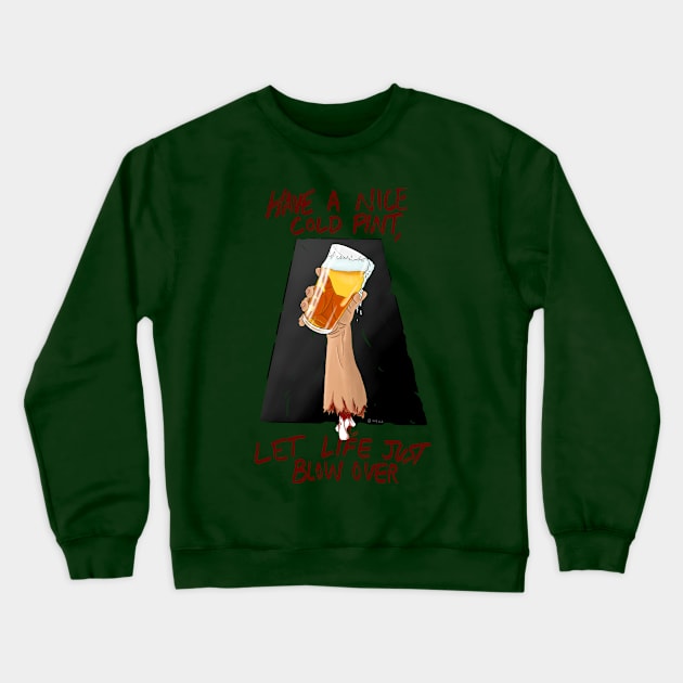 Fried Gold Lager Crewneck Sweatshirt by Well Done Pizzeria